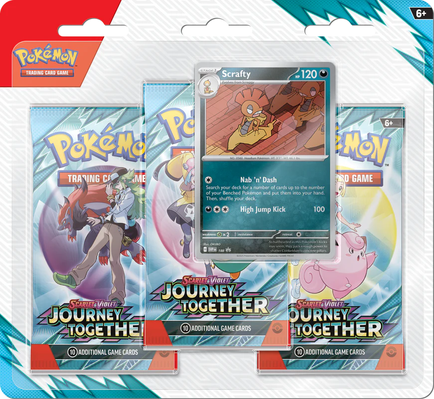 Scarlet & Violet: Journey Together 3 Pack Blister (Random Variant)